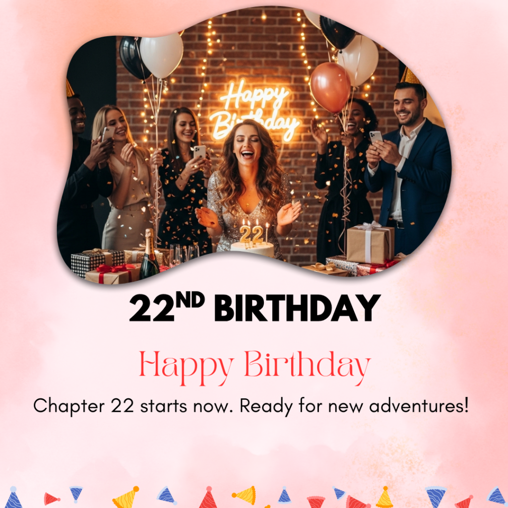 22nd Birthday Captions