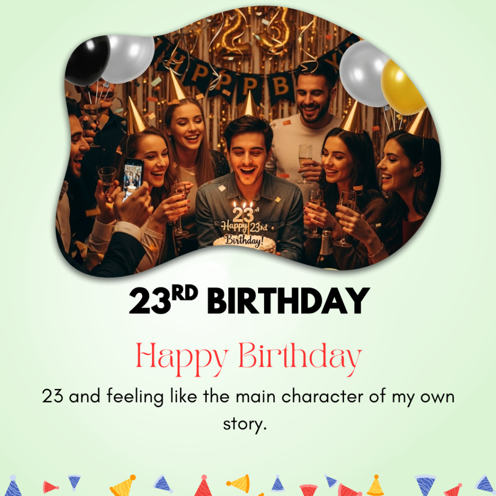 23rd Birthday Captions