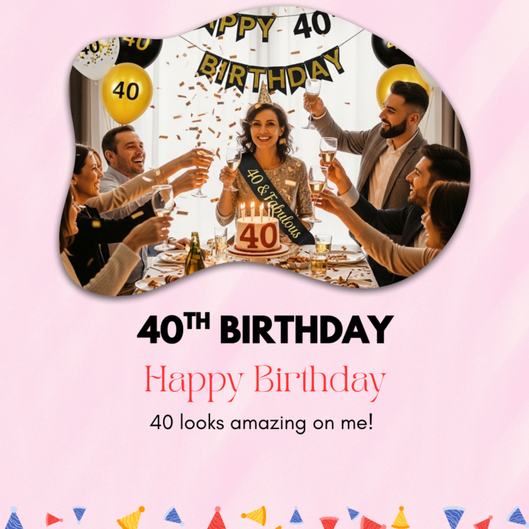 40th Birthday Captions