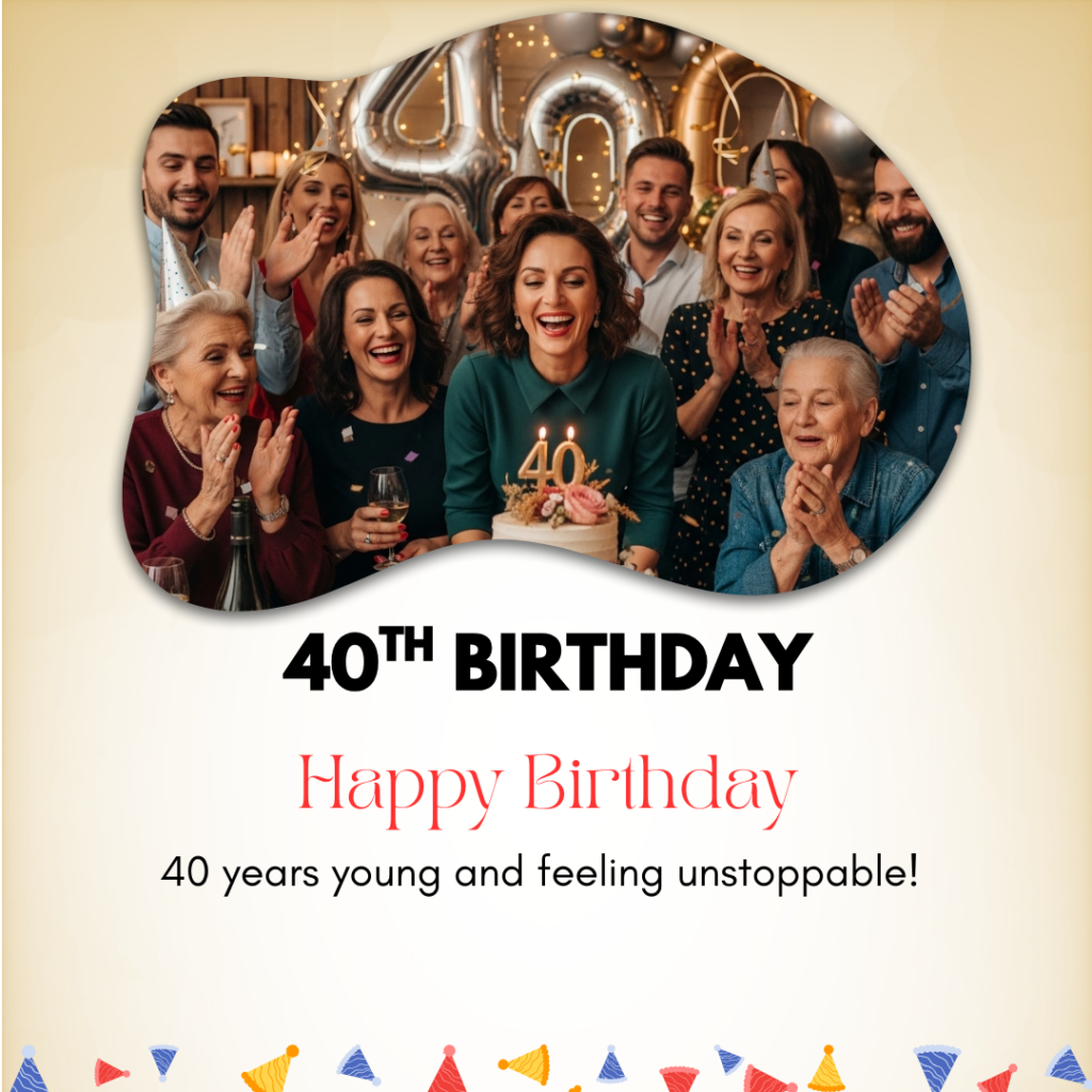 40th Birthday Captions