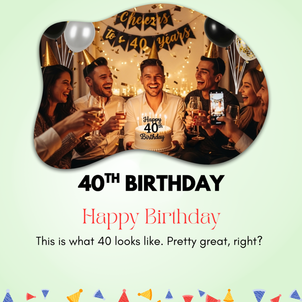 40th Birthday Captions