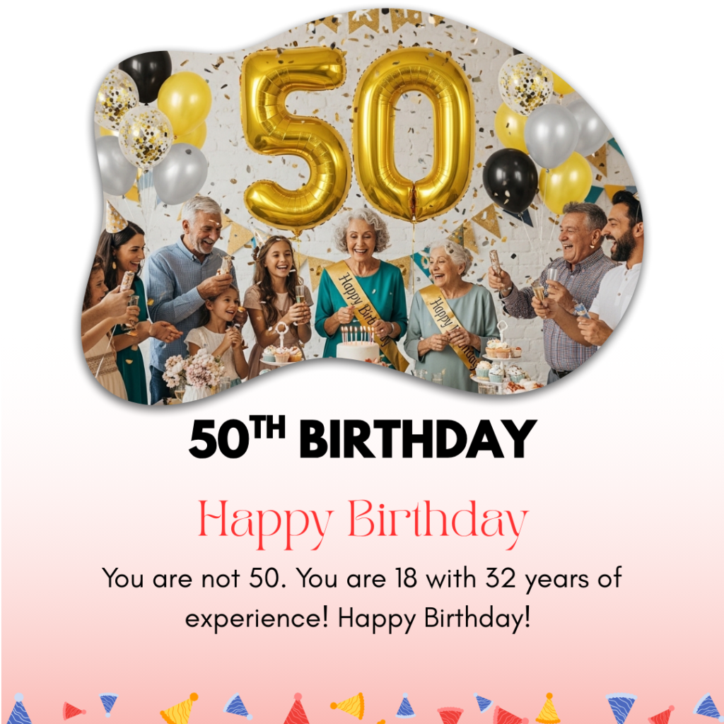 50th Birthday Captions 