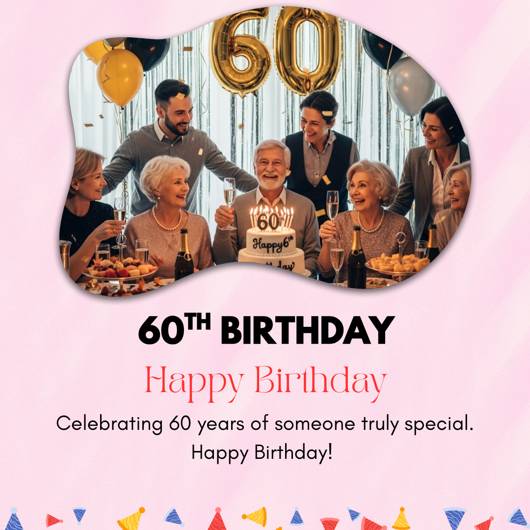 60th Birthday Captions