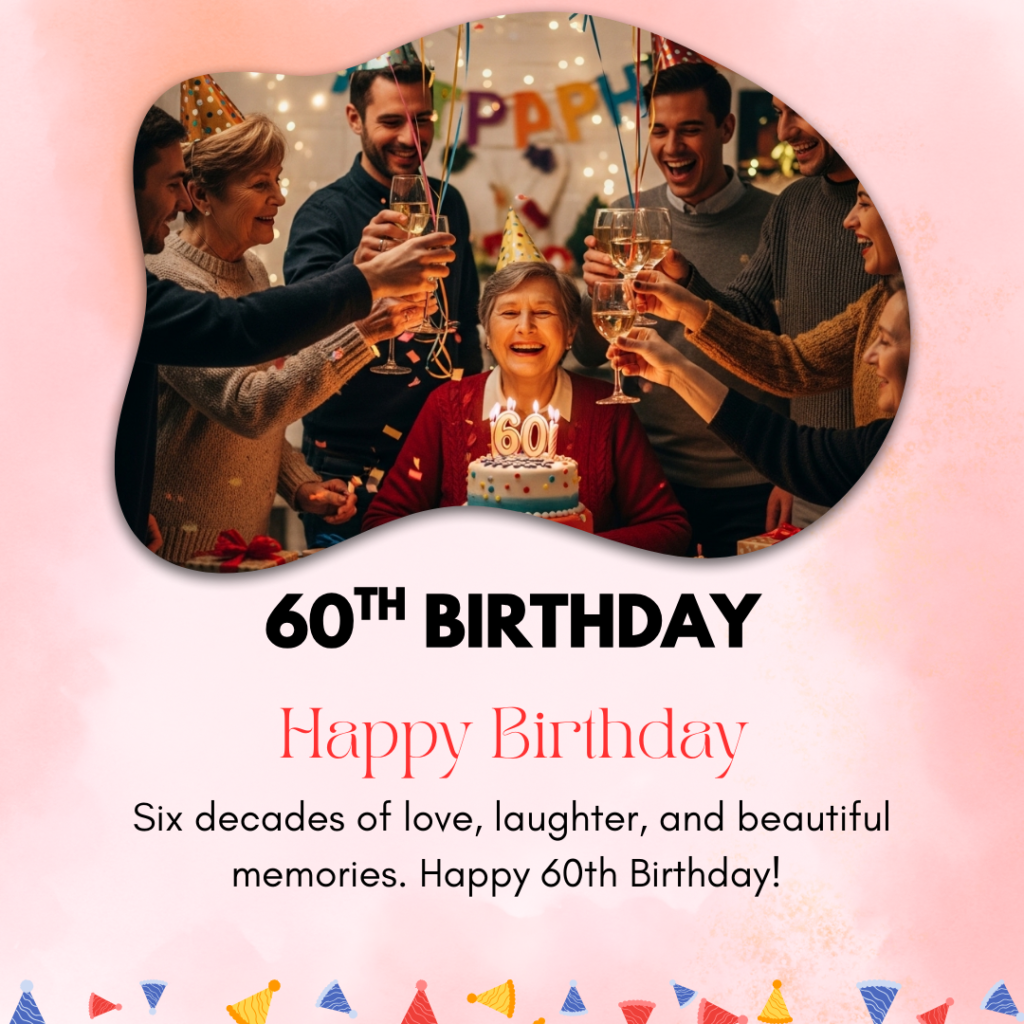 60th Birthday Captions