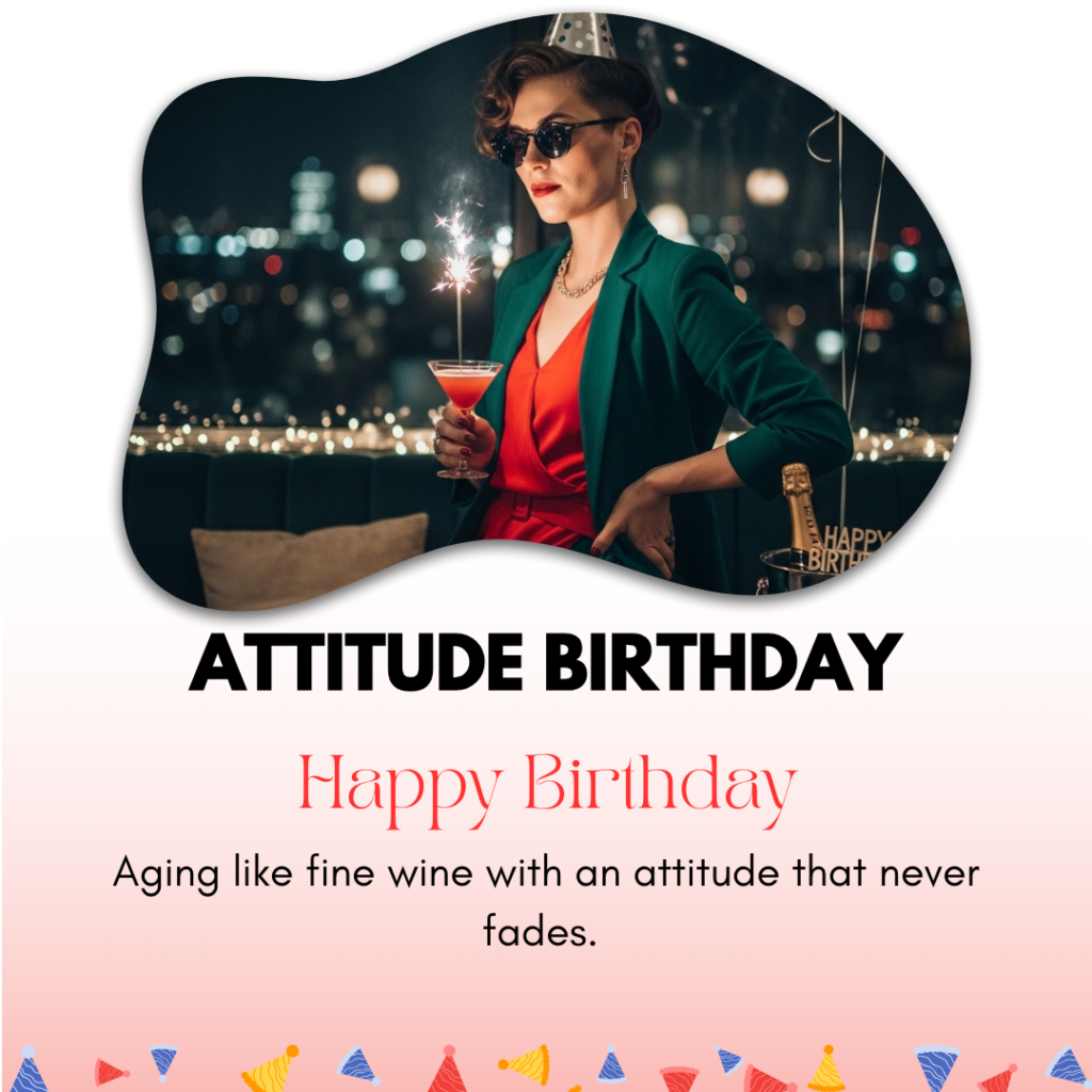 Attitude Birthday Captions