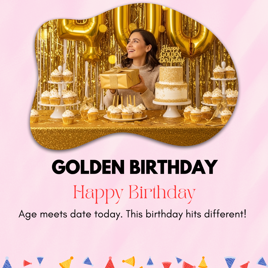 Golden Birthday Captions