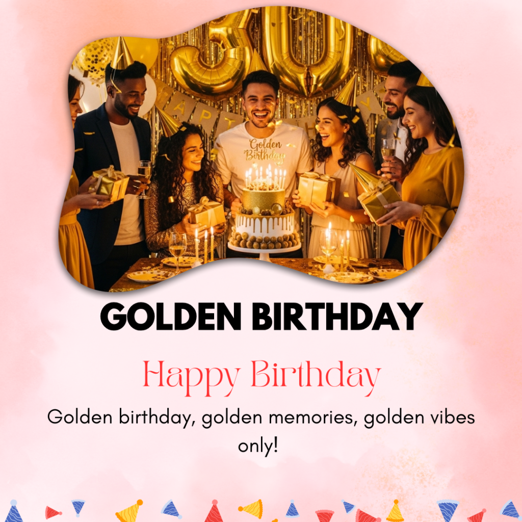 Golden Birthday Captions